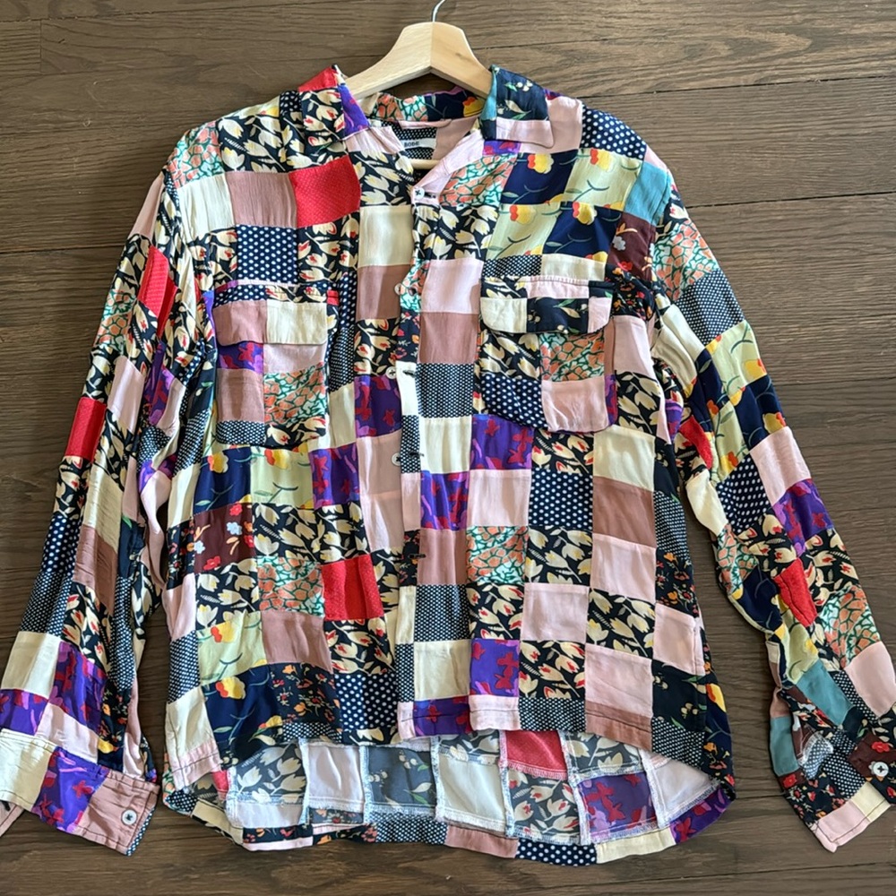 Bode Hari Patchwork Shirt